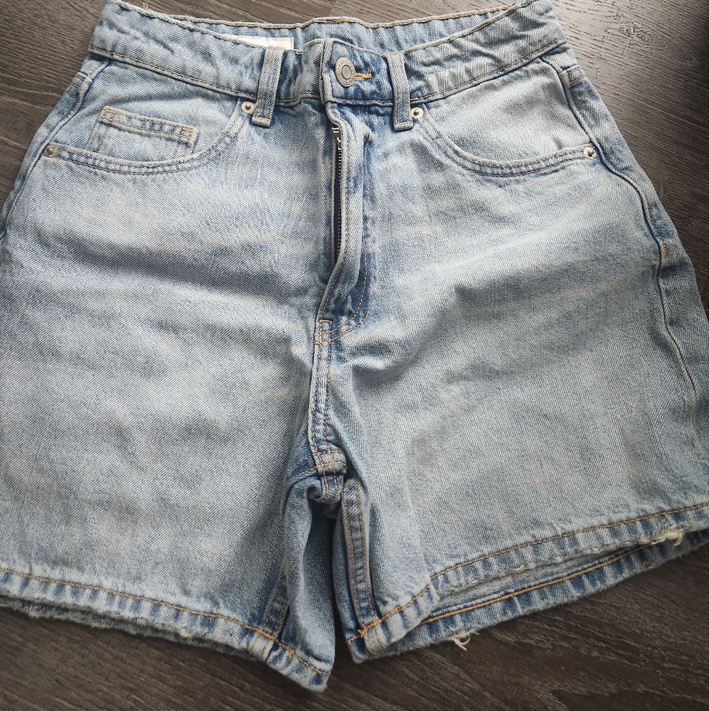 Light Blue Denim Shorts